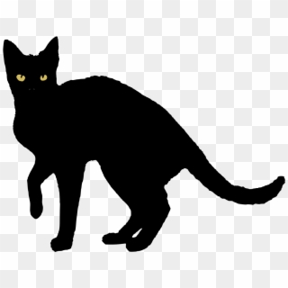 Black Cat 02812 Svg Vector Nevit - Black Cat Vector Png, Transparent Png