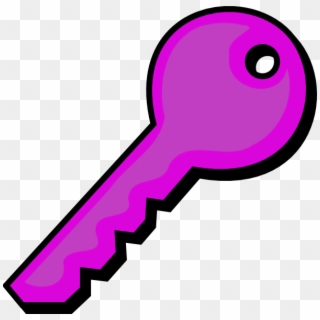 Purple Key Clip Art At Clker - Key Clip Art, HD Png Download