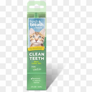 Fresh Breath By Tropiclean Oral Care Gel For Cats - Fresh Breath Clean Teeth Oral Care Tropiclean, HD Png Download
