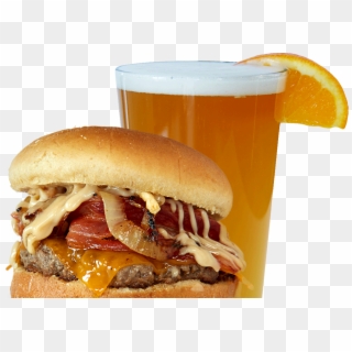 You Can Also Change And Customize Any Burger To Fit - Hamburger And Beer Png, Transparent Png