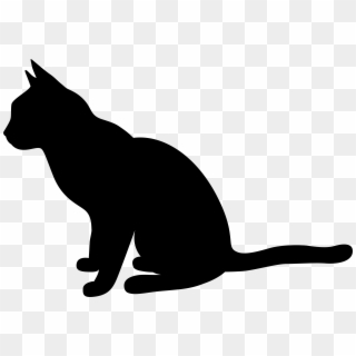 Sleeping Cat Png - Cat Silhouette Clip Art Png, Transparent Png