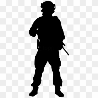 Png File Size - Soldier Silhouette Transparent Background, Png Download