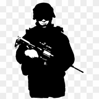 Soldier Silhouette - Google Search - Clipart Soldier Silhouette, HD Png Download