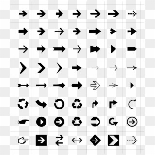 Arrow Symbols Icons - Vector Arrows, HD Png Download