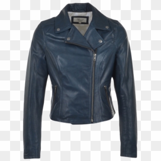 Leather Jacket Ladies Png Image - Womens Leather Biker Jacket Blue, Transparent Png