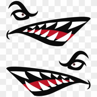Shark Teeth Png - Kayak Shark Mouth Decal, Transparent Png