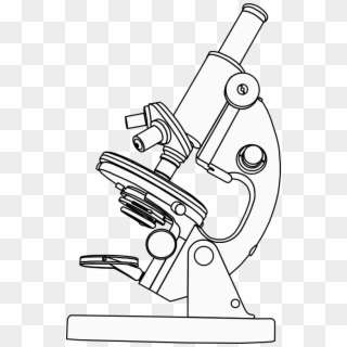 Microscope Clipart Black And White, HD Png Download
