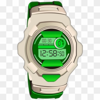 Green Sport Digital Watch Png Clip Art - Analog Watch, Transparent Png