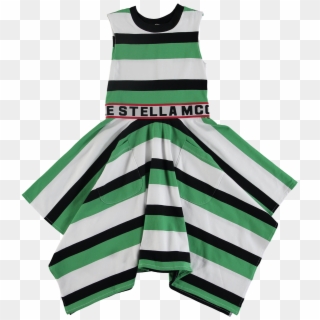 Stella Mccartney Kids Logo Striped Dress - Dress, HD Png Download