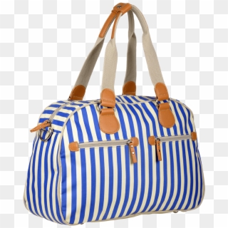 Blue Stripped Bowling Bag Ladies Bags, Trendy Handbags, - Tote Bag, HD Png Download