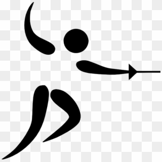 Olympic Sports Fencing Pictogram Svg Clip Arts 600 - Fencing Pictogram, HD Png Download