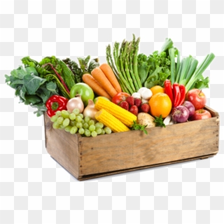 Box Of Fruit And Vegetables, HD Png Download