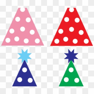 Birthday Hat Clipart Clip Art - Polka Dot Party Hat Clip Art, HD Png Download