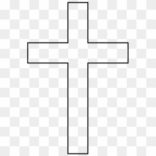 Christian Cross, Symbol, Outline, Cross, Line Png Image - White Cross No Background, Transparent Png