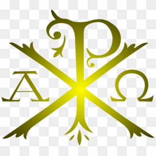 Chi Rho Symbol Christian Cross - Alpha And Omega Catholic Symbol, HD Png Download