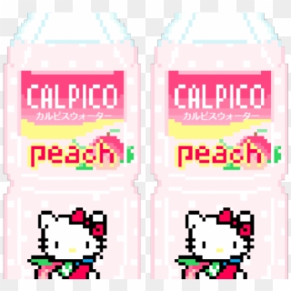 Aesthetic Clipart Calpico - Hello Kitty Transparent Kawaii, HD Png Download
