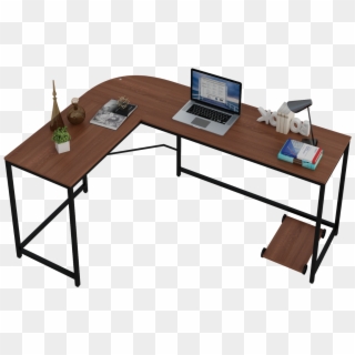 Reversible Panels L-shaped Wood Corner Computer Desk - Computer Desk, HD Png Download