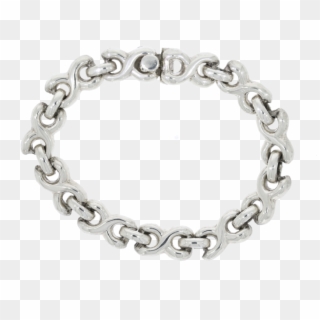 Sterling Silver Cross Design Bracelet - Chain, HD Png Download