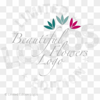 Beautiful Flowers Logo - Calligraphy, HD Png Download