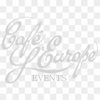 Events Logo Gray Png - Calligraphy, Transparent Png