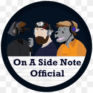 On A Side Note Podcast - Cartoon, HD Png Download