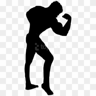 Free Png Muscle Man Bodybuilder Silhouette Png Images - Muscle Male Body Silhouette, Transparent Png