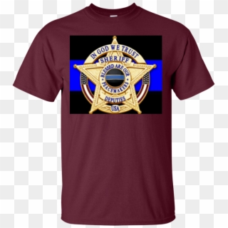 Sheriff's Badge Shirts In God We Trust Sheriff Blessed - Cervical Cancer Awareness Shirts, HD Png Download