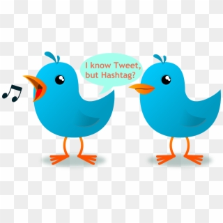 Hashtag Vector Art - Two Little Blue Birds, HD Png Download