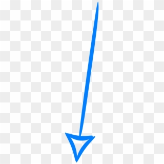 Blue Arrow Pointing Down, HD Png Download