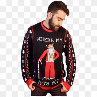 Men's Where My Ho's At Ugly Sweater - My Ho's At Ugly Christmas Sweater, HD Png Download