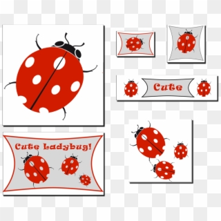 Ladybug - Party Decor - 6 Pack - Ladybug Lady Bug Novelty, HD Png Download