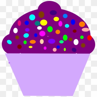 Cupcake Purple Clip Art At Clker - Violet Things Clip Art, HD Png Download