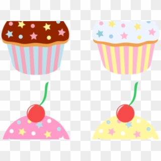 Muffin Clipart Cupcake Party - Cartoon Cakes And Sweets, HD Png Download