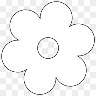 Flower Black And White Clip Art Flowers Clipart Pot - Flower White Clip Art, HD Png Download