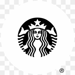 Starbucks Logo Black And White Png - Starbucks New Logo 2011, Transparent Png