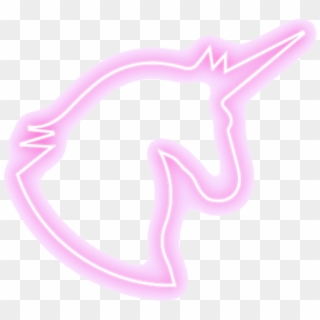 Neon Unicorn Pink Tumblr Kawaii Png Neon Kawaii Tumblr - Illustration, Transparent Png