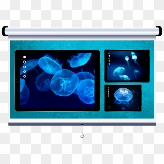 Mac Clipart Blue Computer - Led-backlit Lcd Display, HD Png Download