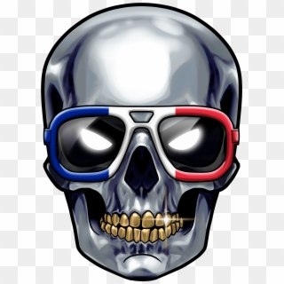 Angry Skull England Euro 2016, Skull And Bones, France - Skull, HD Png Download
