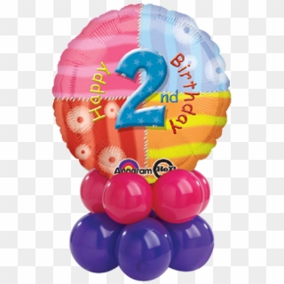 Rainbow Slice 2nd Bday Balloon - Transparent 2nd Birthday Balloons, HD Png Download