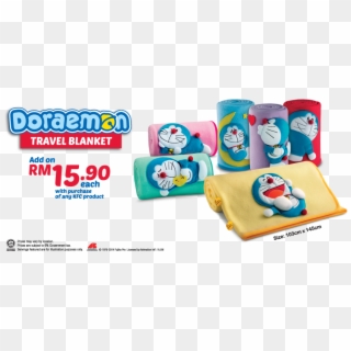 Kfc@doraemon Travel Blanket * - Doraemon Travel, HD Png Download