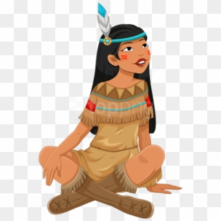 Free Png Download Transparent Native American Girl - Native American Girl Clipart, Png Download