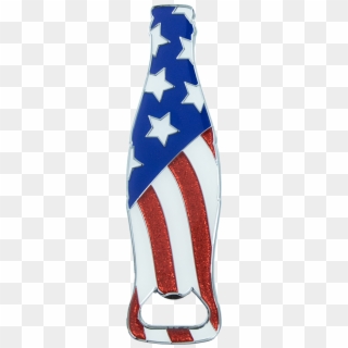Coke Bottle Magnet -usa Flag - Flag Of The United States, HD Png Download
