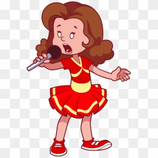 Cartoon Girl Clip Art Children Will - Girl Clip Art Sing, HD Png Download