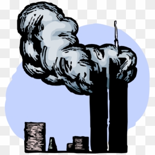 Vector Illustration Of World Trade Center Wtc 9/11 - 9 11 Attack Png, Transparent Png