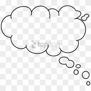 Free Png Thinking Cloud Png Png Image With Transparent - Thought Bubble Png, Png Download