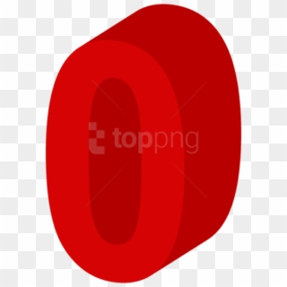 Free Png Number Zero Red Png Images Transparent - Circle, Png Download