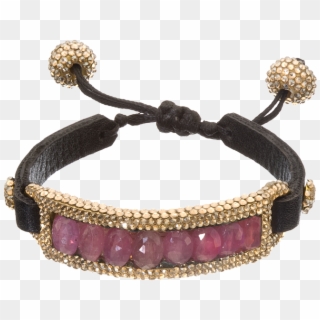 Bracelets/red Oval Sapphire Stones Encased In A Swarovski - Shamballa Bracelet, HD Png Download