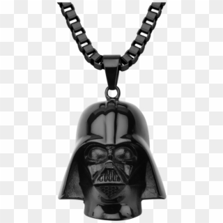 Darth Vader Black Mask Pendant With Chain , Png Download - Stainless Steel Darth Vader Necklace, Transparent Png
