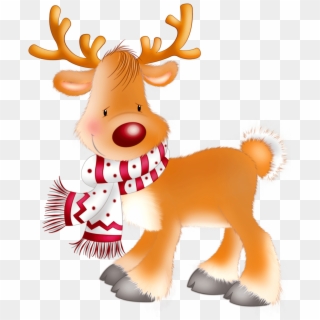 Christmas Clipart Rudolph - Christmas Reindeer Clipart Png, Transparent Png
