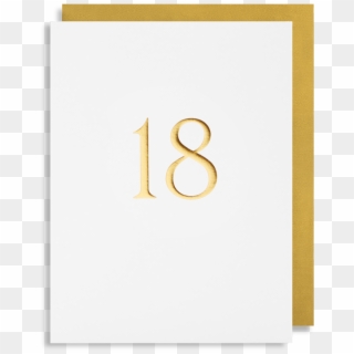 18 - Gold Foil - Mini Card - Lagom - 4336 - Ivory, HD Png Download